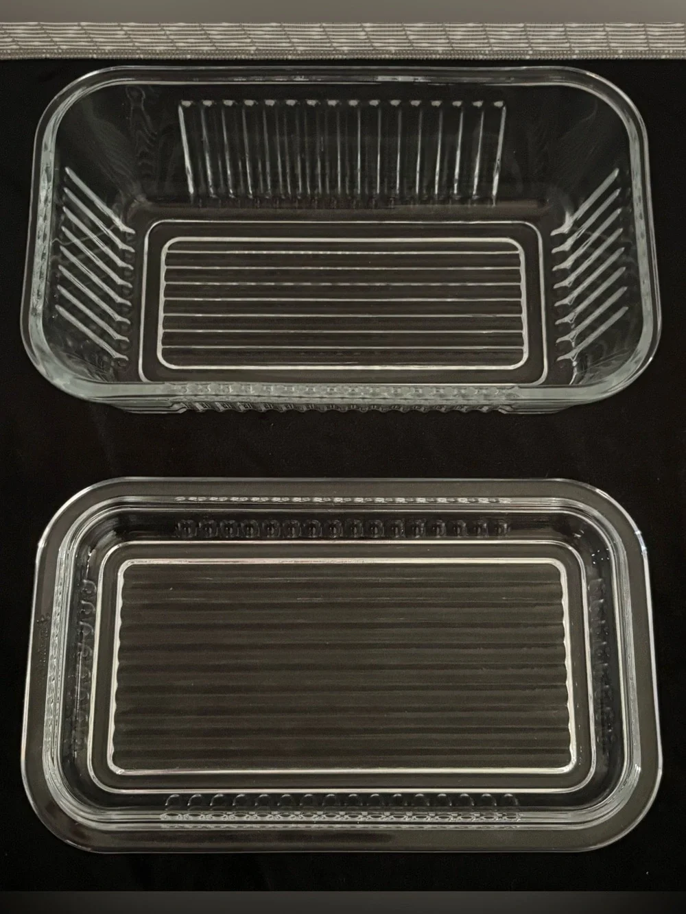 Vintage Pasabahce Ribbed Glass Butter Dish w/Lid or Versatile Food Storage - MCM